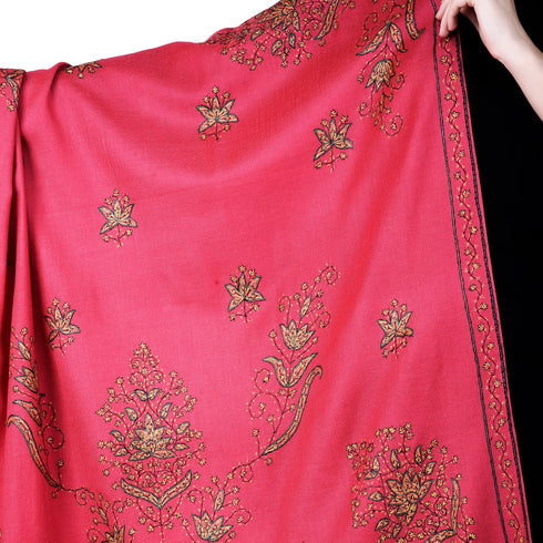 Women's Hand Embroidered Wool Shawl